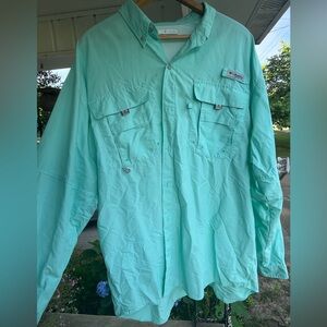 Men’s Teal PFG Fishing Shirt